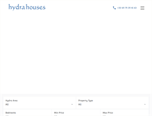 Tablet Screenshot of hydrahouses.com